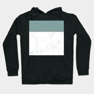 Teal marble Hoodie